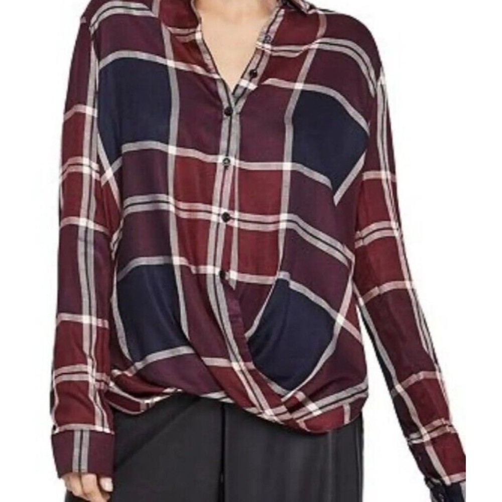 Women’s BCBGenerarion Red & Black Flannel Shirt Size XS